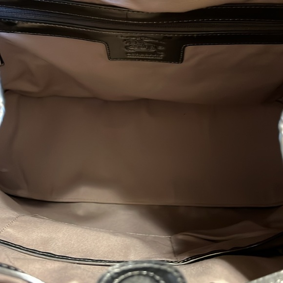 BURBERRY
Supernova Check Drawstring Tote Pewter leather trim - Picture 11 of 14